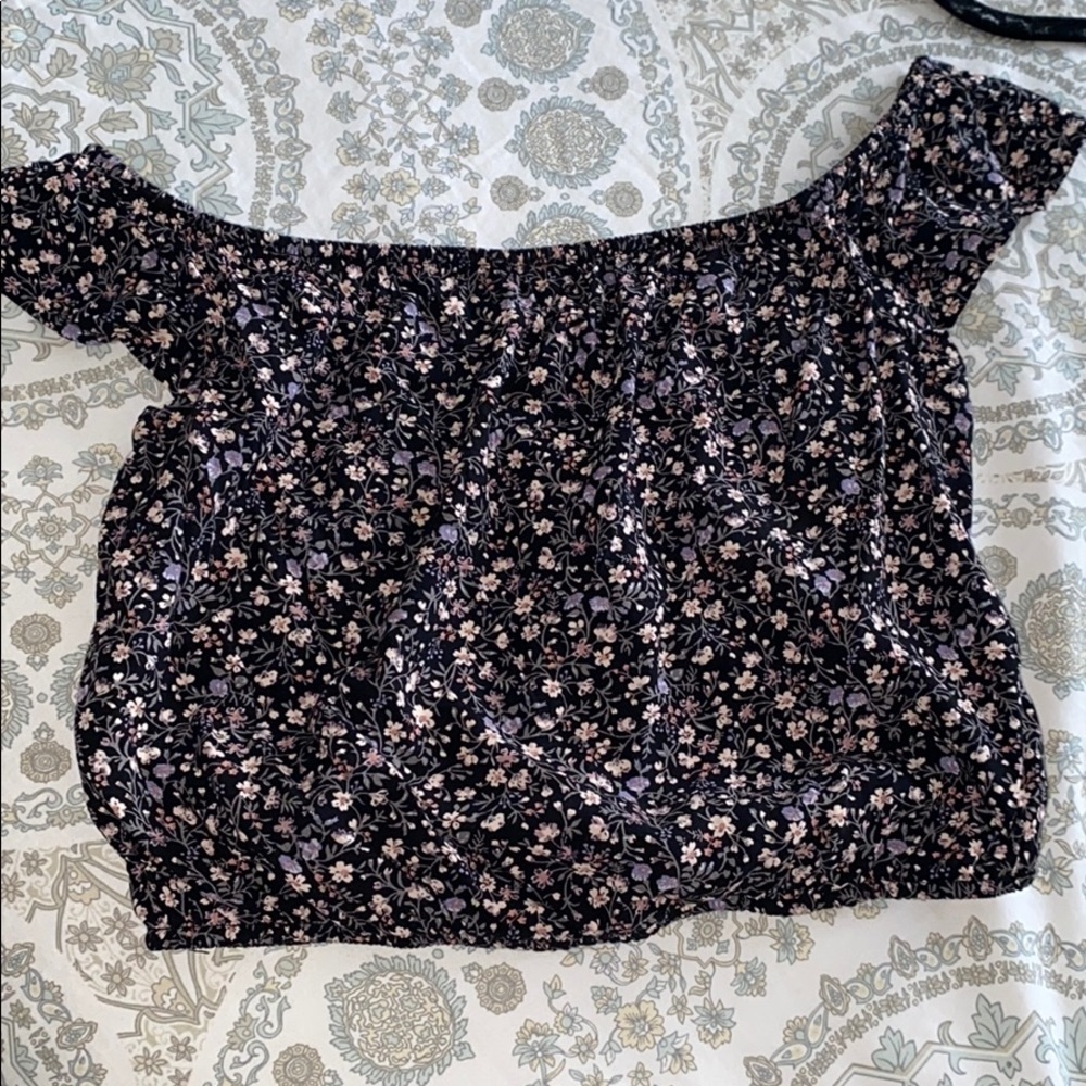 Off the shoulder floral top